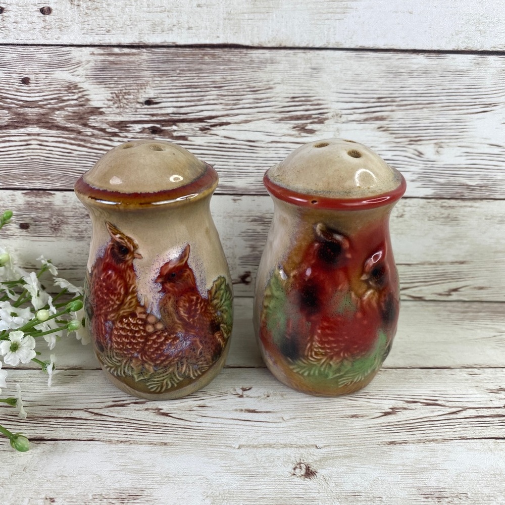 Vintage Red Robin salt and pepper shakers